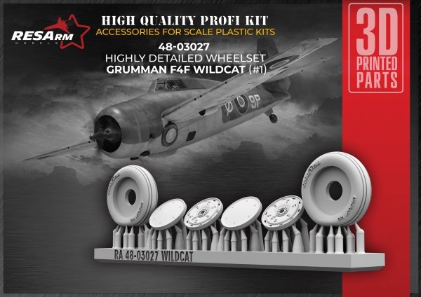 RESArm 48-03027 WILDCAT VAR 1 - Wheels under load (3D resin printing) 1/48