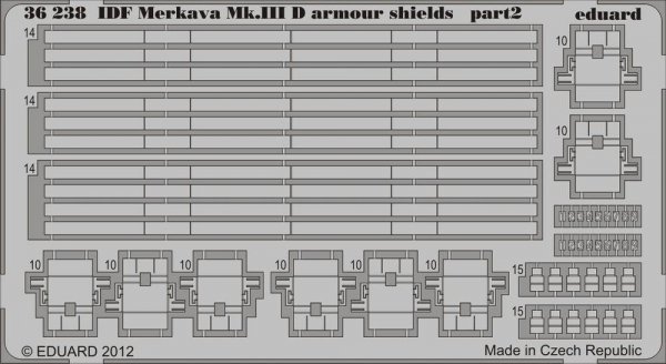 Eduard 36238 IDF Merkava Mk. IIID armour shields 1/35 Hobby Boss