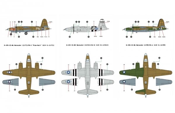 Academy 12656 USAAF B-26B "Marauder" Medium Bomber 1/144