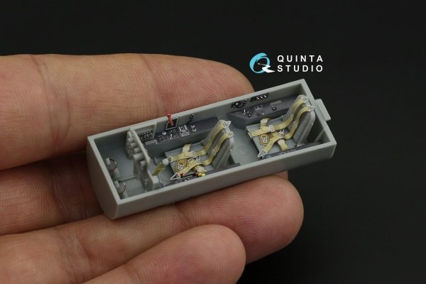 Quinta Studio QD48185 Me 262B-1a/U1 3D-Printed &amp; coloured Interior on decal paper (for Dragon ) 1/48
