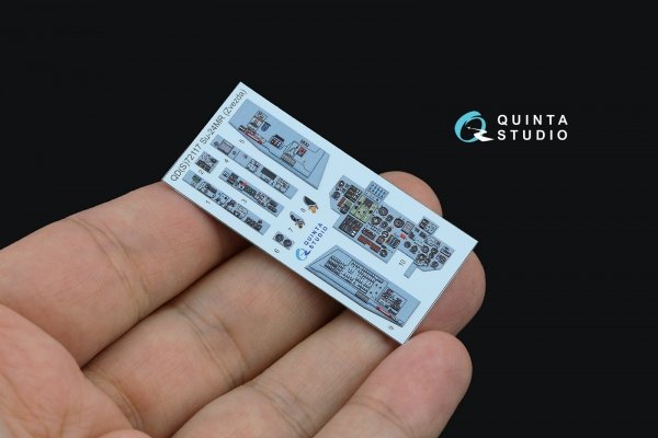 Quinta Studio QDS-72117 Su-24MR 3D-Printed coloured Interior on decal paper (Zvezda) (small version) 1/72