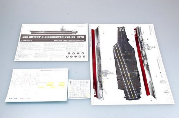 Trumpeter 05753 USS Dwight D.Eisenhower CVN-69 1978 1:700