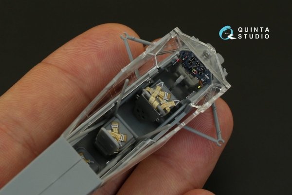 Quinta Studio QD48078 Fi-156 3D-Printed &amp; coloured Interior on decal paper (for Tamiya kit) 1/48