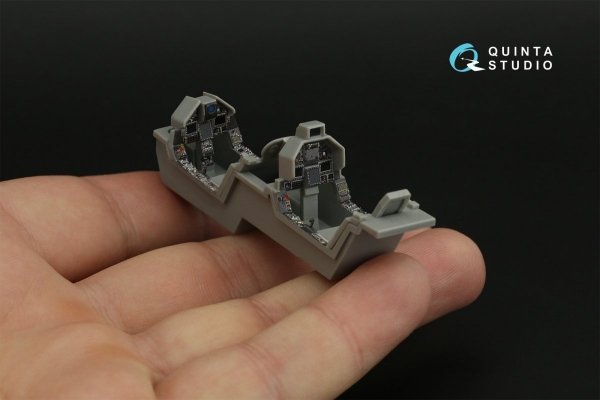 Quinta Studio QDS-48118 Mirage 2000-5B 3D-Printed &amp; coloured Interior on decal paper (Kinetic) (Small version) 1/48