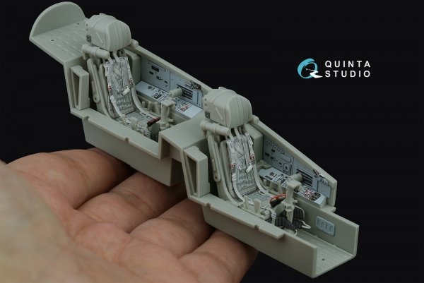 Quinta Studio QD32227 MiG-29UB 3D-Printed &amp; coloured Interior (Trumpeter) 1/32