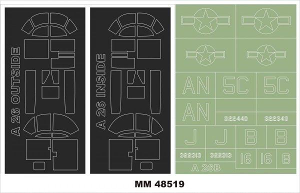 Montex MM48519 A-26B INVADER ICM 1/48