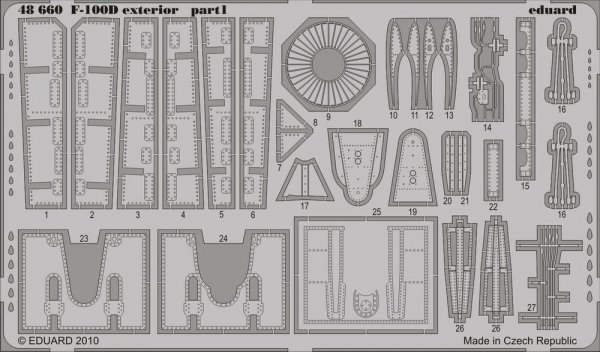 Eduard 48660 F-100D exterior 1/48 Trumpeter