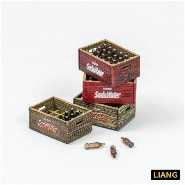Liang 0434 Beer Soda Bottle  Crates WWII x 8 1/48 - 1/72