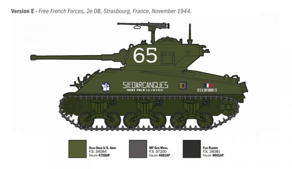 Italeri 96440 M4A3 76mm WET SHERMAN 1/35
