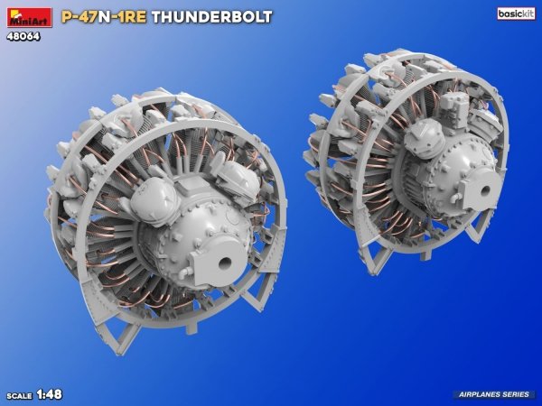 MiniArt 48064 P-47N-1RE THUNDERBOLT BASIC KIT 1/48
