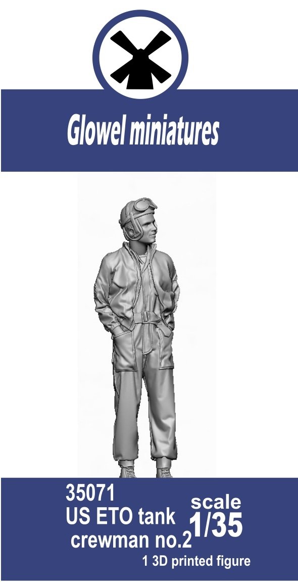 Glowel Miniatures 35071 US ETO tank crewman no.2