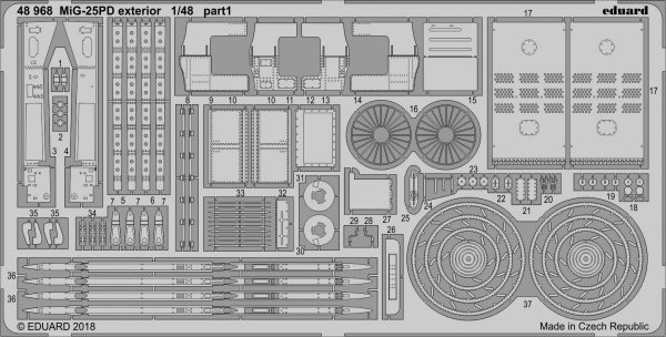 Eduard BIG49206 MiG-25PD 1/48 ICM