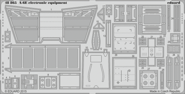 Eduard 48865 A-6E electronic equipment 1/48 HOBBY BOSS