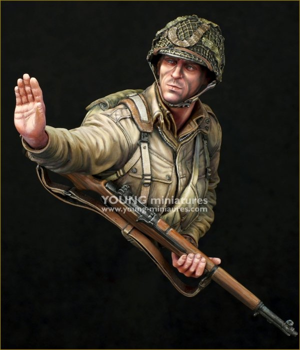 Young Miniatures YM1897 101st US Airbone "Currahee" - Normandy 1944 1/10