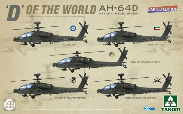 Takom 2606 &quot;D&quot; of the World AH-64D Apache Longbow Attack Helicopter 1/35