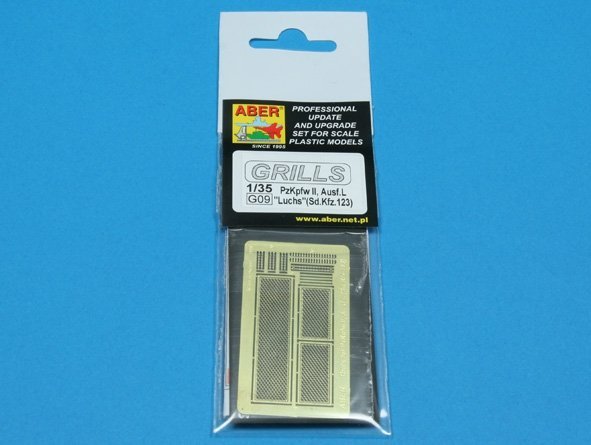 Aber 35G09 Grilles for german tank Pz.Kpfw. II, Ausf.L Luchs (SD.Kfz.123) (1:35)