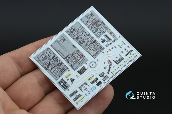 Quinta Studio QDS+32229 Tornado IDS German 3D-Printed &amp; coloured Interior on decal paper (Italeri) (Small version) (with 3D-printed resin parts) 1/32