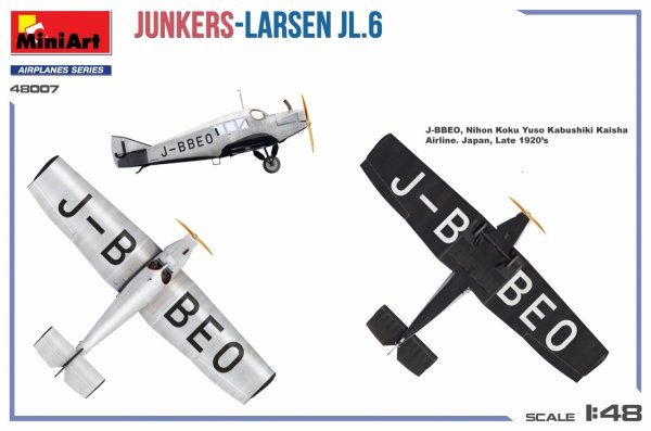 MiniArt 48007 Junkers-Larsen JL.6 1/48