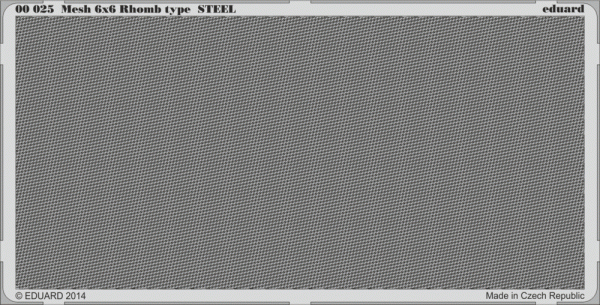 Eduard 00025 Mesh 6x6 Rhomb type STEEL