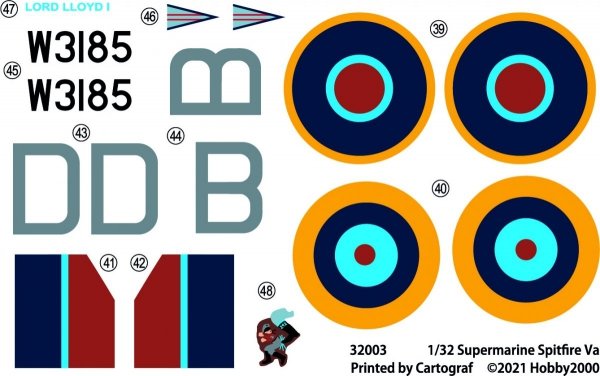 Hobby 2000 32003 Supermarine Spitfire VA 1/32