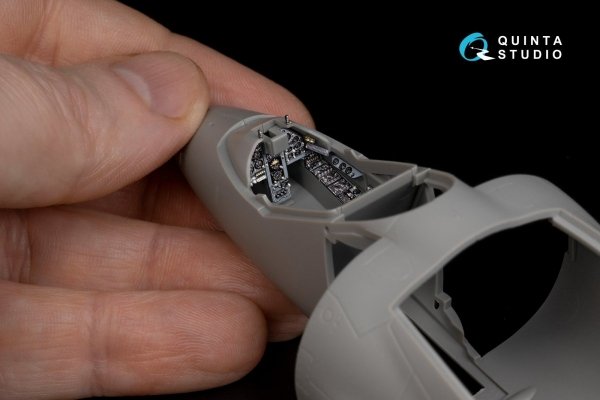 Quinta Studio QD48292 AV-8A Late 3D-Printed &amp; coloured Interior on decal paper (Kinetic) 1/48