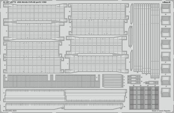 Eduard 53297 USS Nimitz CVN-68 part 3 TRUMPETER 1/350