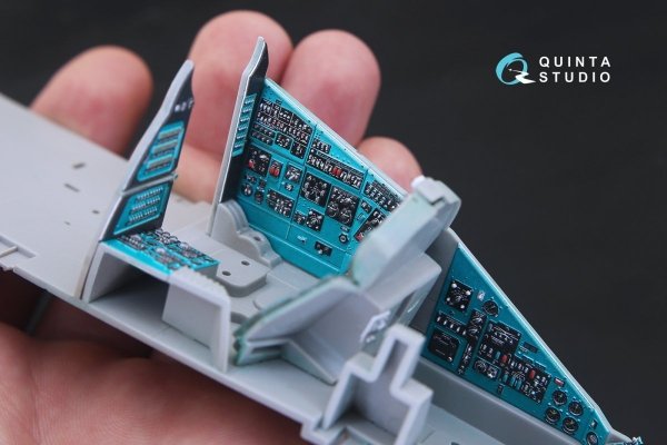Quinta Studio QD35020 Mi-24V 3D-Printed &amp; coloured Interior on decal paper (for Trumpeter kit) 1/35