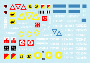 Star Decals 35-908 British Comets in Europe 1/35