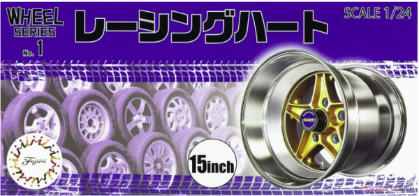 Fujimi 193694 Wheel Series Racing Hart 15inch 1/24