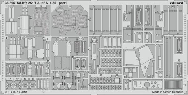 Eduard 36396 Sd.Kfz 251/1 Ausf.A ICM 1/35
