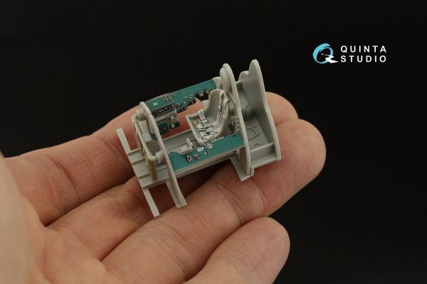 Quinta Studio QD48318 F4F-3 late 3D-Printed &amp; coloured Interior on decal paper (Hobby Boss) 1/48