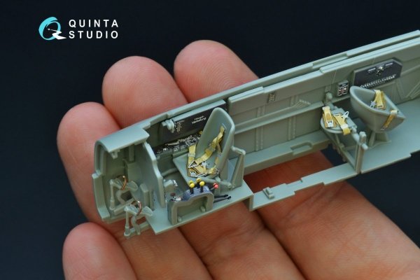 Quinta Studio QD48192 Bf 110C/D 3D-Printed &amp; coloured Interior on decal paper (for Cyber-hobby kit) 1/48