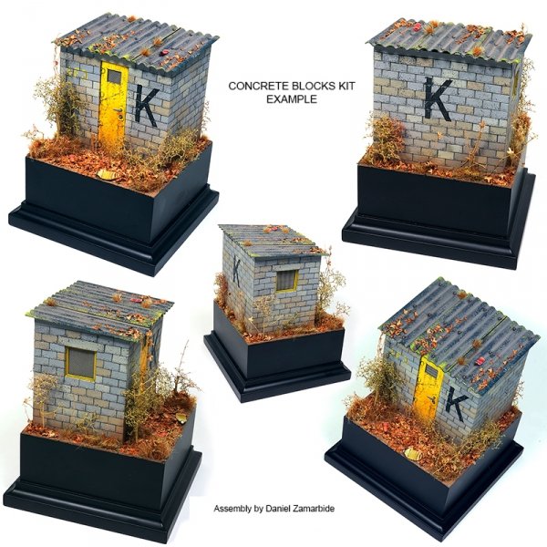 AK Interactive AK35019 Concrete Blocks Kit 1/35