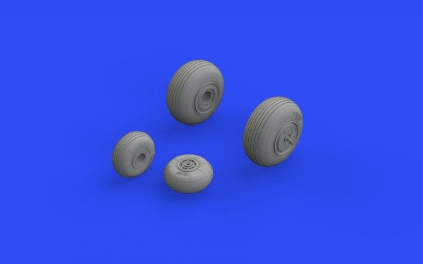 Eduard 648573 Mi-24V wheels 1/48 ZVEZDA
