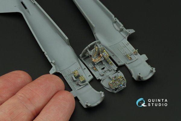 Quinta Studio QD72162 A6M2 Zero (Mitsubishi Prod.) 3D-Printed coloured Interior on decal paper (Tamiya) 1/72