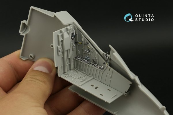 Quinta Studio QDS-32194 AV-8B Harrier II late 3D-Printed &amp; coloured Interior on decal paper (Trumpeter) (small version) 1/32