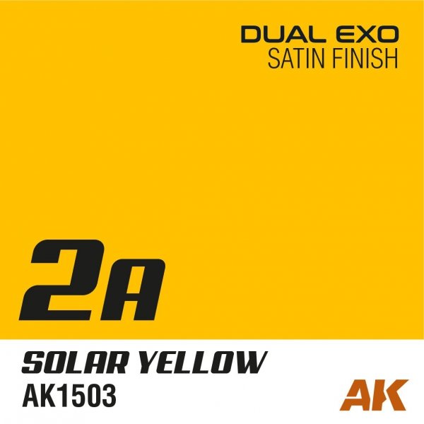 AK Interactive AK1544 DUAL EXO SET 2 – 2A SOLAR YELLOW &amp; 2B PLUTO STONE