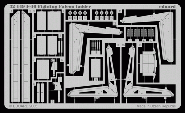 Eduard 32149 F-16 ladder 1/32 