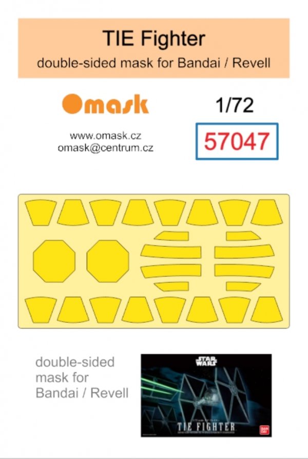 Omask 57047 TIE Fighter double-sided mask (for Bandai/Revell) 1/72
