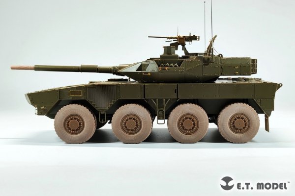 E.T. Model P35-129 JGSDF TYPE 16 Maneuver Combat Vehicle Sagged wheels and Muzzle Brake For TAMIYA Kit 1/35