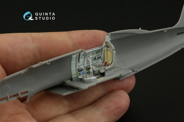 Quinta Studio QD48391 Macchi C.205 Veltro 3D-Printed &amp; coloured Interior on decal paper (Hasegawa/Italeri) 1/48