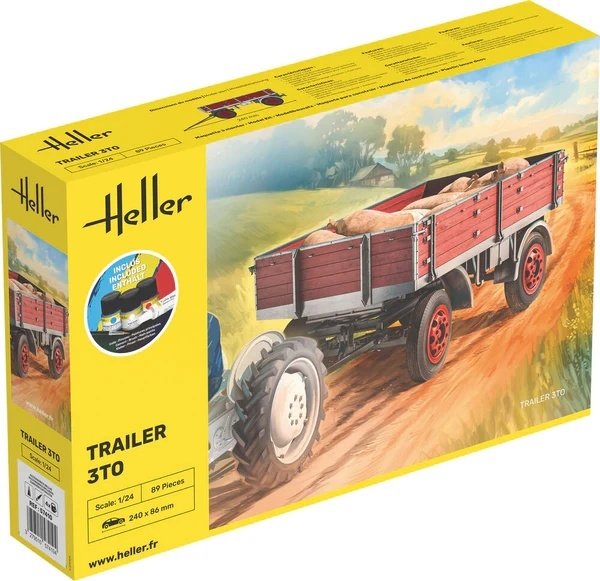 Heller 57410 Starter Kit - Trailer 3to 1/24