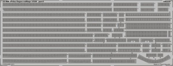 Eduard 53060 Prinz Eugen railings 1/350 Trumpeter