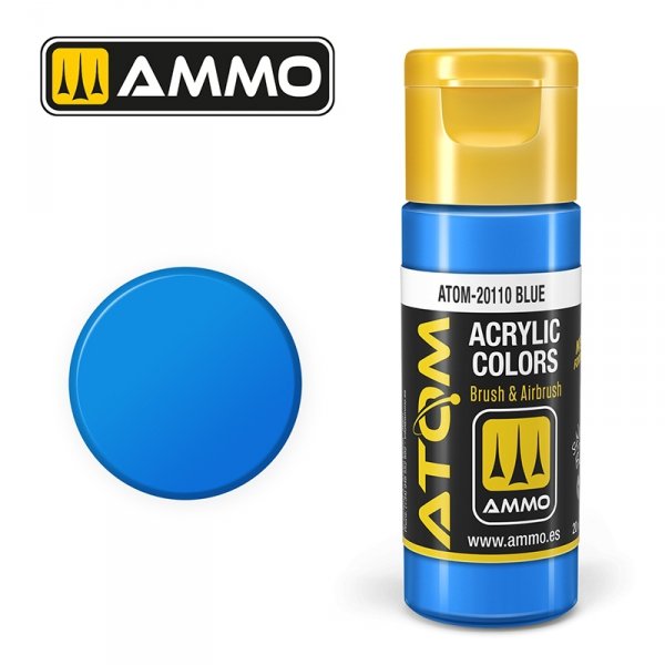 AMMO of Mig Jimenez 20110 ATOM COLOR Blue 20ml