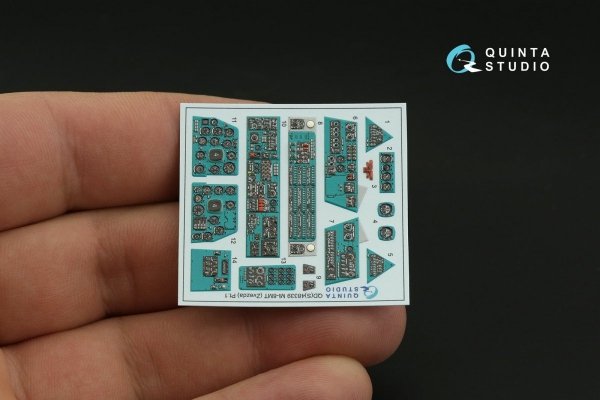 Quinta Studio QD48339 Mi-8MT 3D-Printed &amp; coloured Interior on decal paper (Zvezda) 1/48