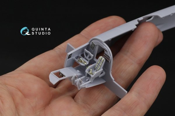 Quinta Studio QD72204 He 111 P/H 3D-Printed &amp; coloured Interior on decal paper (Airfix) 1/72