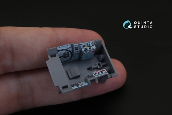 Quinta Studio QD48160 MiG-15 bis 3D-Printed &amp; coloured Interior on decal paper (for Tamiya kit) 1/48