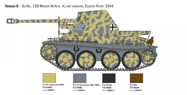 Italeri 6566 Marder III Ausf. H Sd. Kfz.138 1/35