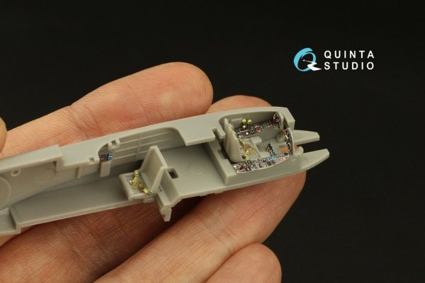 Quinta Studio QD72062 Me 410 3D-Printed &amp; coloured Interior on decal paper (Fine Molds) 1/72
