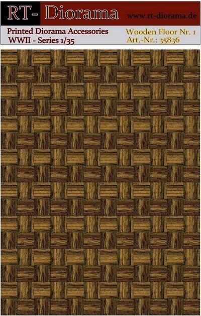 RT-Diorama 35836 Printed Accessories: Wooden Floor Nr.1 1/35